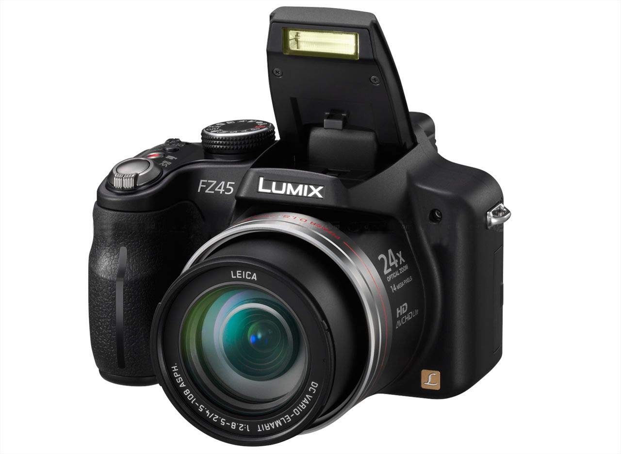 Panasonic Lumix FZ45 14.1MP Digital Camera - Black (3.0 inch TFT
